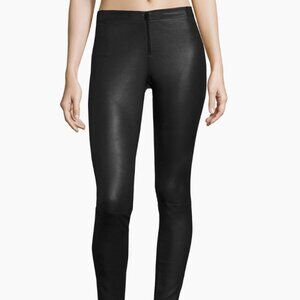 Alice + Olivia Front Zip Leather Leggings